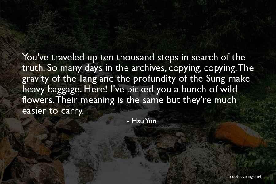 Heavy Baggage Quotes By Hsu Yun Heavy Baggage Quotes By Hsu Yun