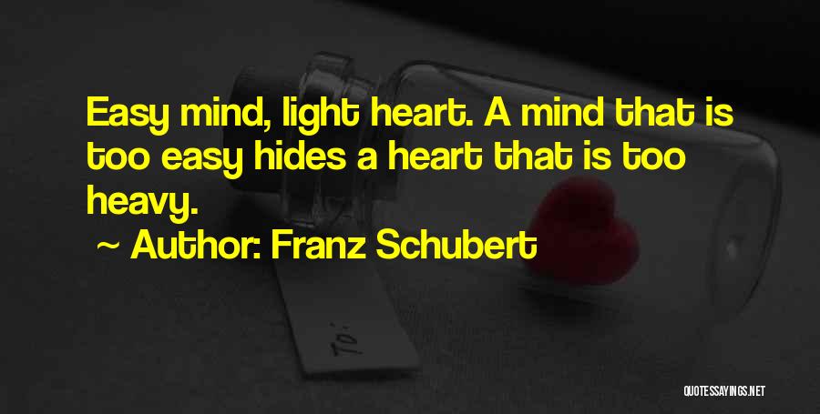 Heavy Heart Heavy Mind Quotes By Franz Schubert