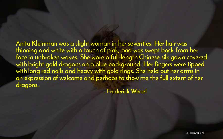 Heavy In Your Arms Quotes By Frederick Weisel