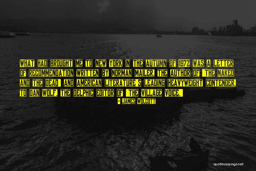 Heavyweight Quotes By James Wolcott Heavyweight Quotes By James Wolcott