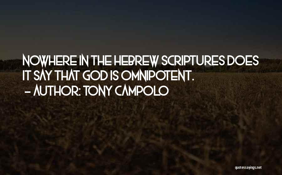 Hebrew Quotes By Tony Campolo