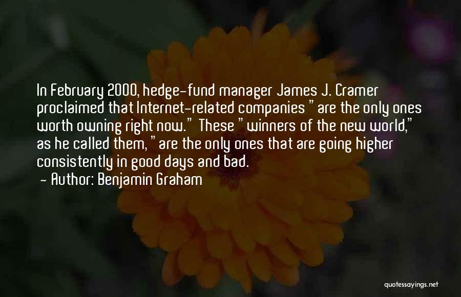 Hedge Fund Manager Quotes By Benjamin Graham