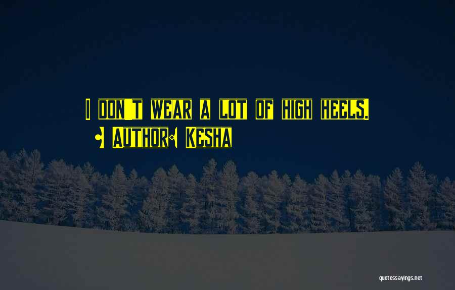 Heels High Quotes By Kesha