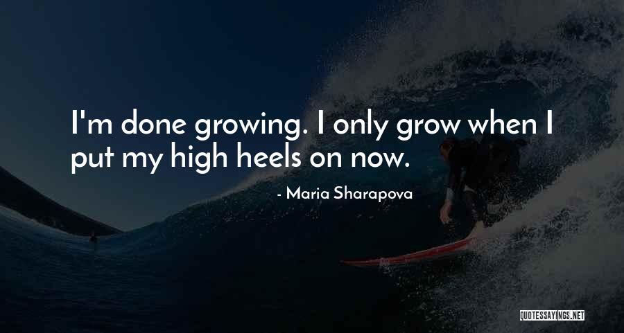 Heels High Quotes By Maria Sharapova