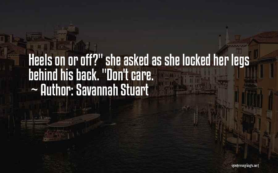 Heels Quotes By Savannah Stuart