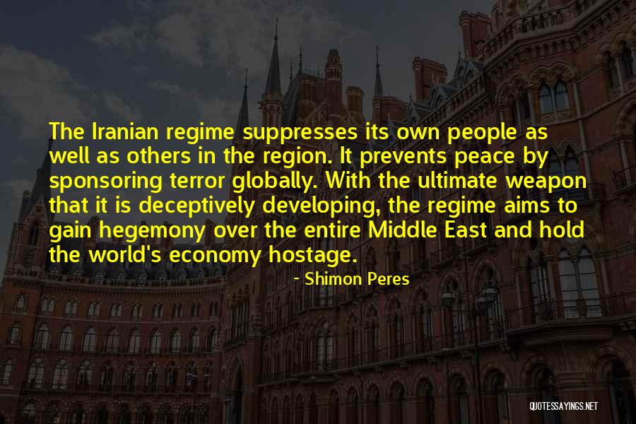 Hegemony Quotes By Shimon Peres Hegemony Quotes By Shimon Peres