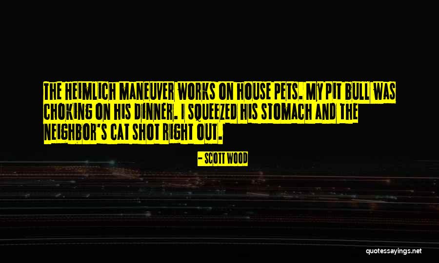 Heimlich Maneuver Quotes By Scott Wood Heimlich Maneuver Quotes By Scott Wood