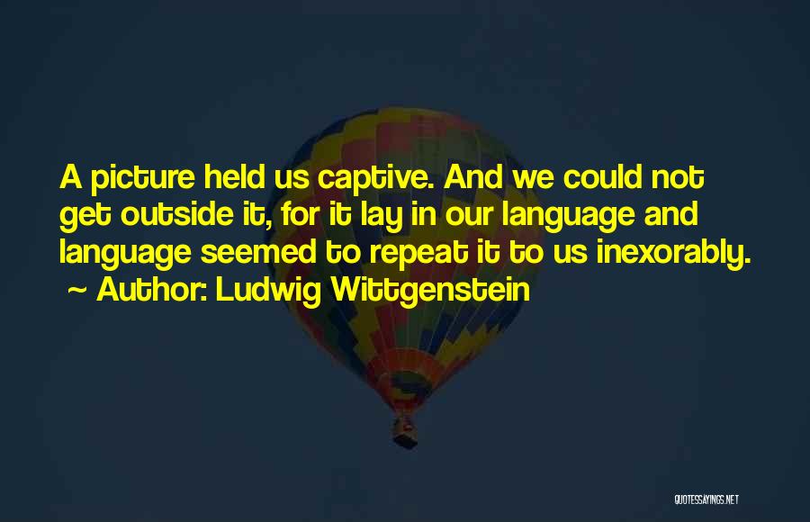 Held Captive Quotes By Ludwig Wittgenstein