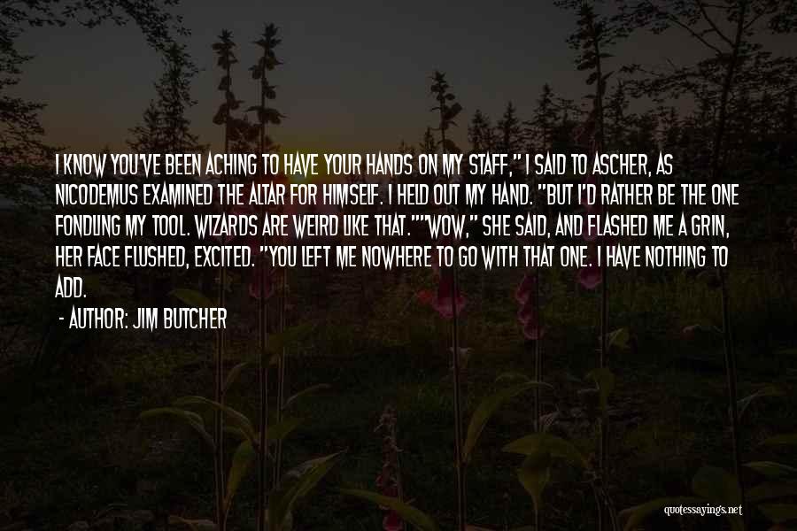 Held Hands Quotes By Jim Butcher
