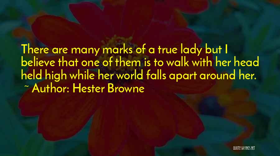 Held Head High Quotes By Hester Browne