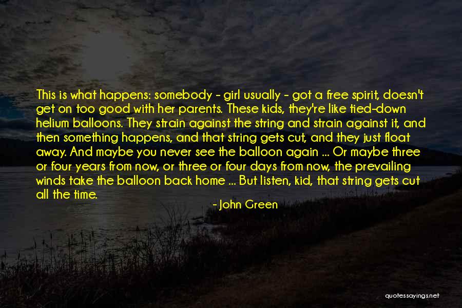 Helium Balloon Quotes By John Green