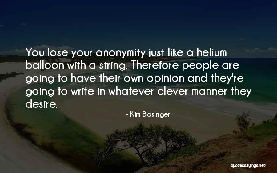 Helium Balloon Quotes By Kim Basinger Helium Balloon Quotes By Kim Basinger