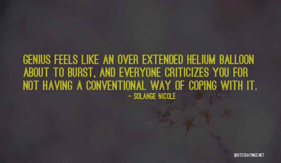 Helium Balloon Quotes By Solange Nicole