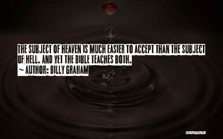 Hell Bible Quotes By Billy Graham