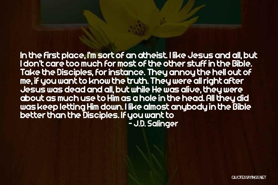 Hell Bible Quotes By J.D. Salinger Hell Bible Quotes By J.D. Salinger