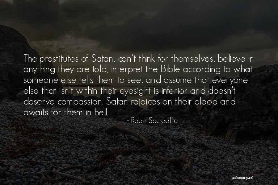 Hell Bible Quotes By Robin Sacredfire