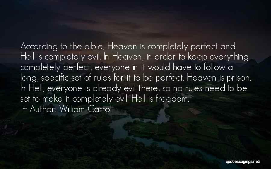 Hell In The Bible Quotes By William Carroll