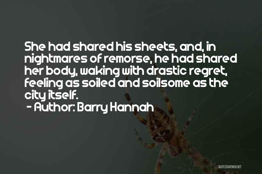 He'll Regret Quotes By Barry Hannah