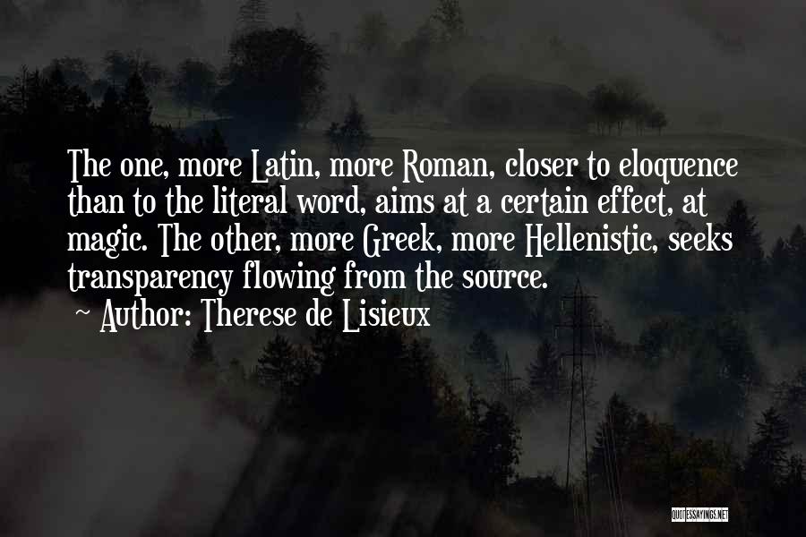 Hellenistic Quotes By Therese De Lisieux