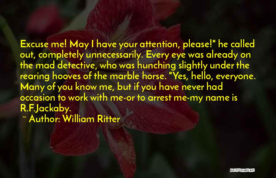 Hello My Name Is Quotes By William Ritter