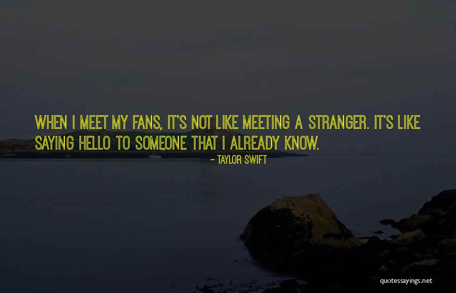 Hello Stranger Quotes By Taylor Swift Hello Stranger Quotes By Taylor Swift