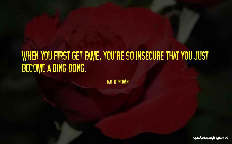Helmed Horror Quotes By Tate Donovan