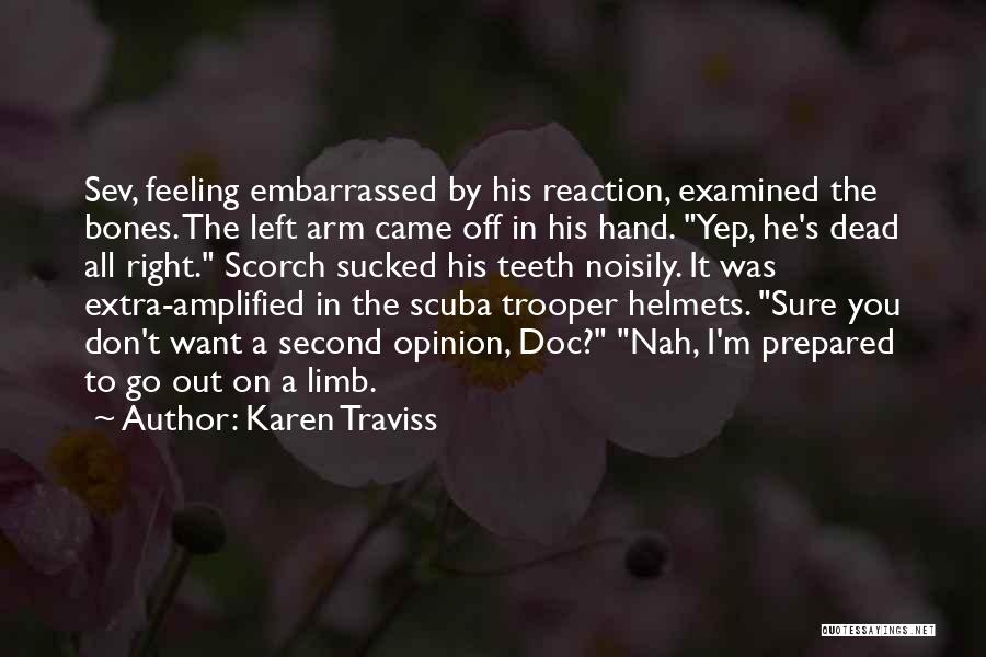 Helmets Quotes By Karen Traviss