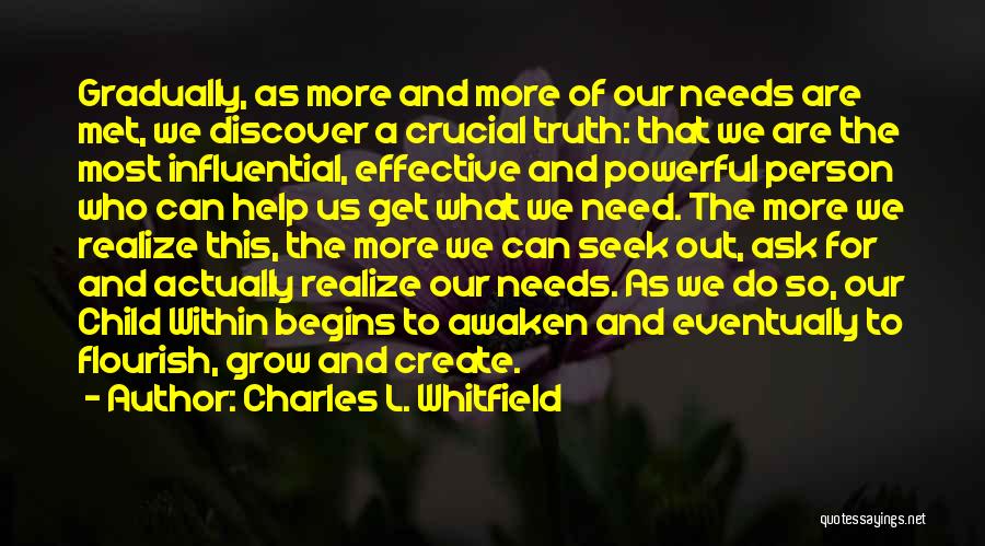 Help A Child In Need Quotes By Charles L. Whitfield