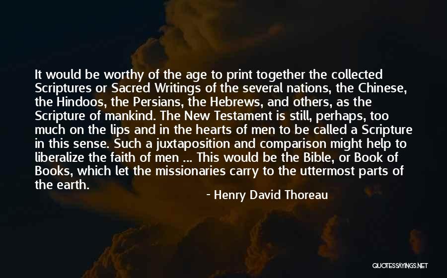 Help Others Scripture Quotes By Henry David Thoreau