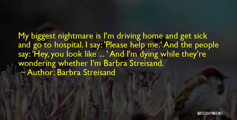 Help To Go Quotes By Barbra Streisand