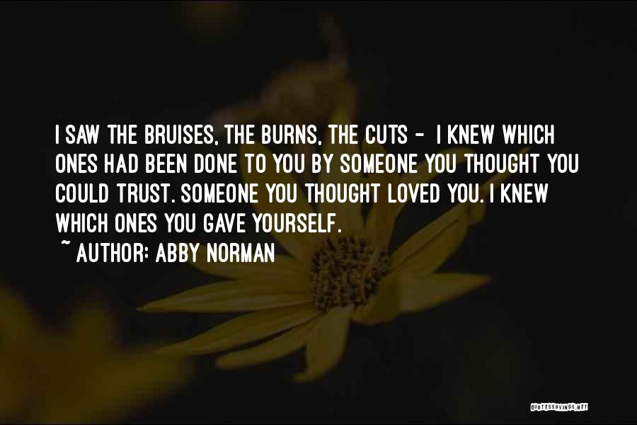 Help To Someone Quotes By Abby Norman