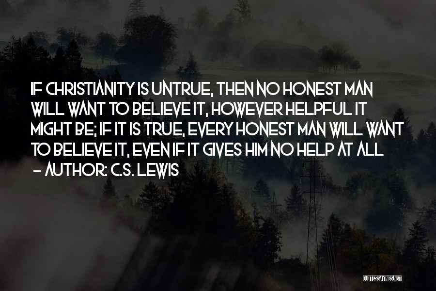 Helpful Man Quotes By C.S. Lewis