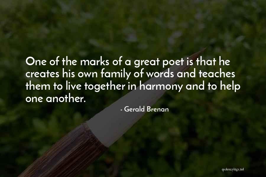 Helping Each Others Quotes By Gerald Brenan