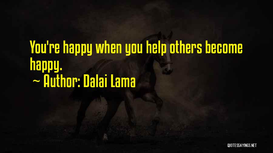 Helping Others And Happiness Quotes By Dalai Lama