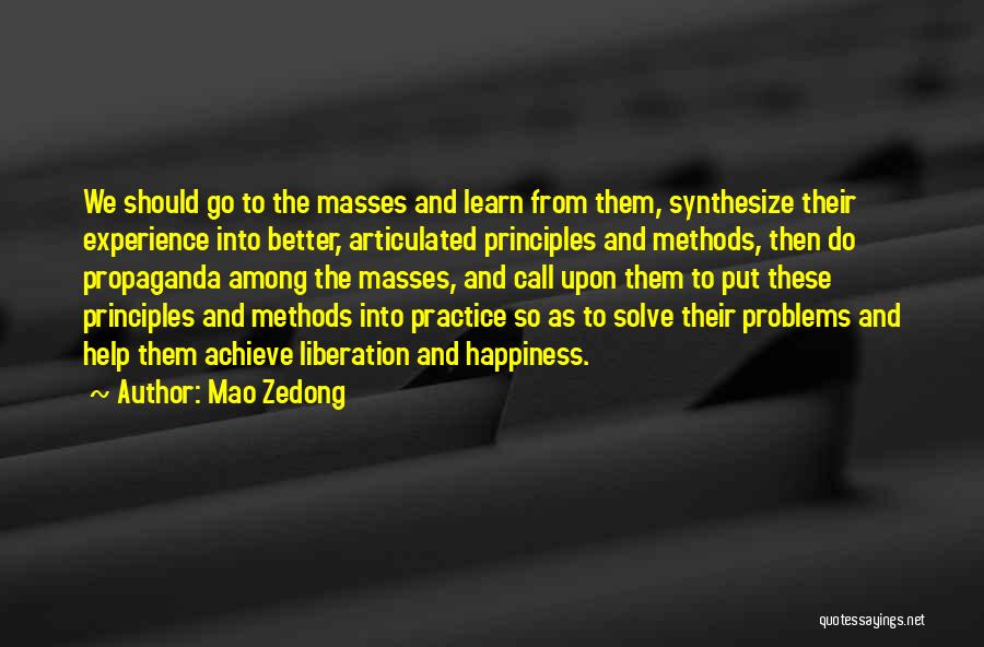 Helping Others And Happiness Quotes By Mao Zedong