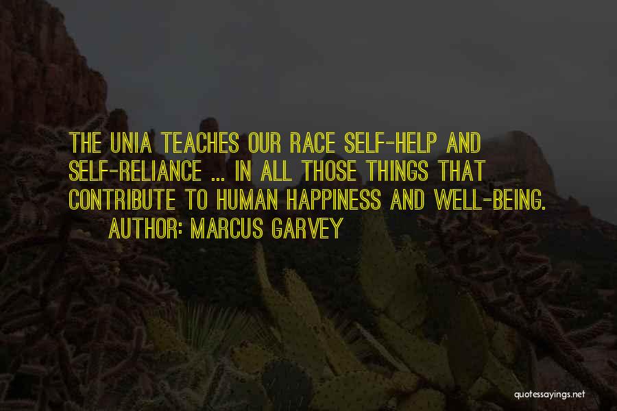 Helping Others And Happiness Quotes By Marcus Garvey