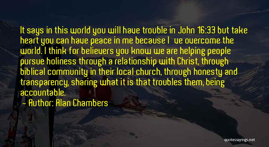 Helping Others Community Quotes By Alan Chambers