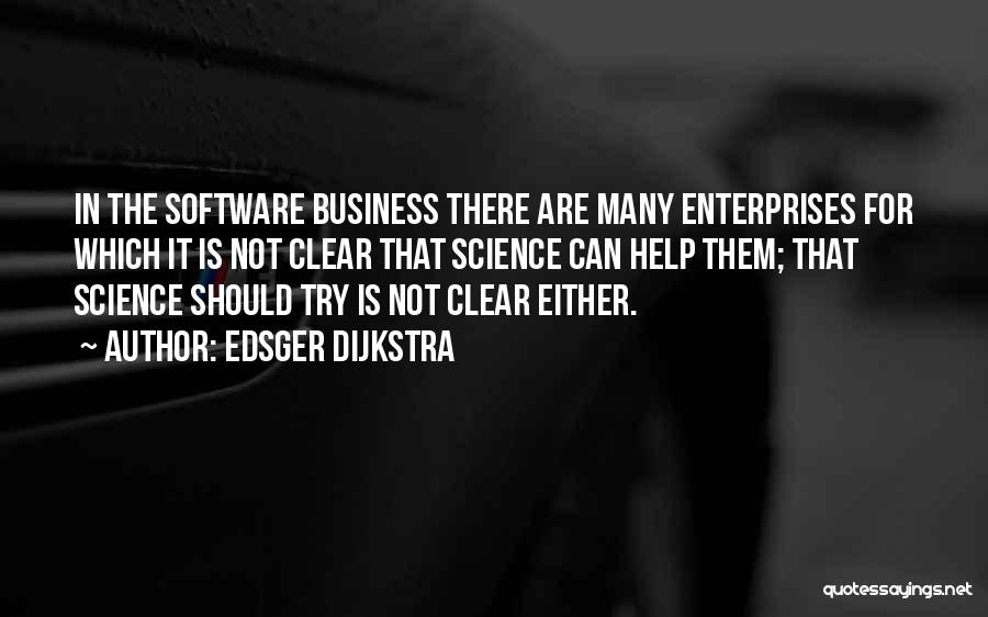 Helping Others In Business Quotes By Edsger Dijkstra