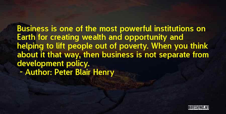 Helping Others In Business Quotes By Peter Blair Henry