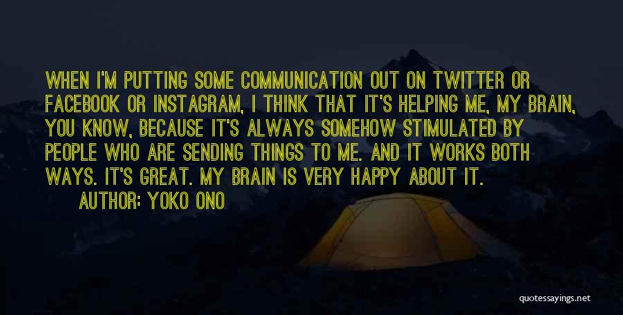 Helping Out Quotes By Yoko Ono