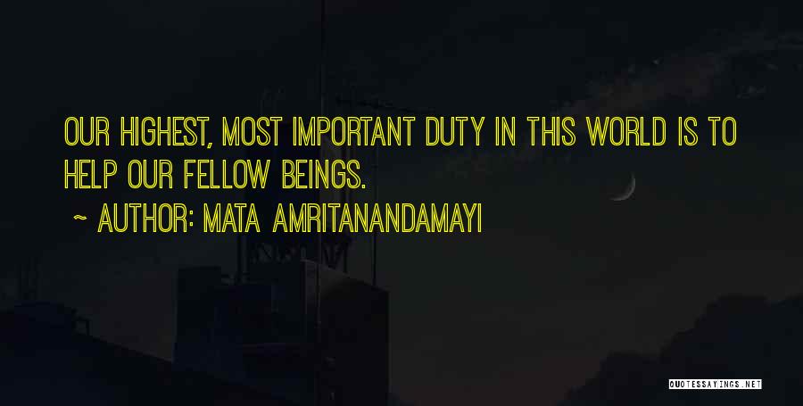 Helping Quotes By Mata Amritanandamayi