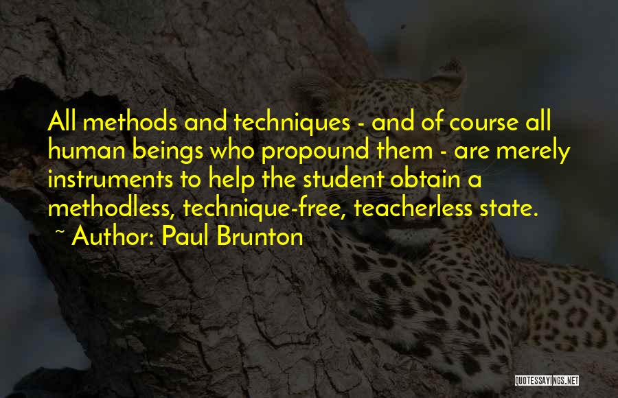 Helping Students Quotes By Paul Brunton