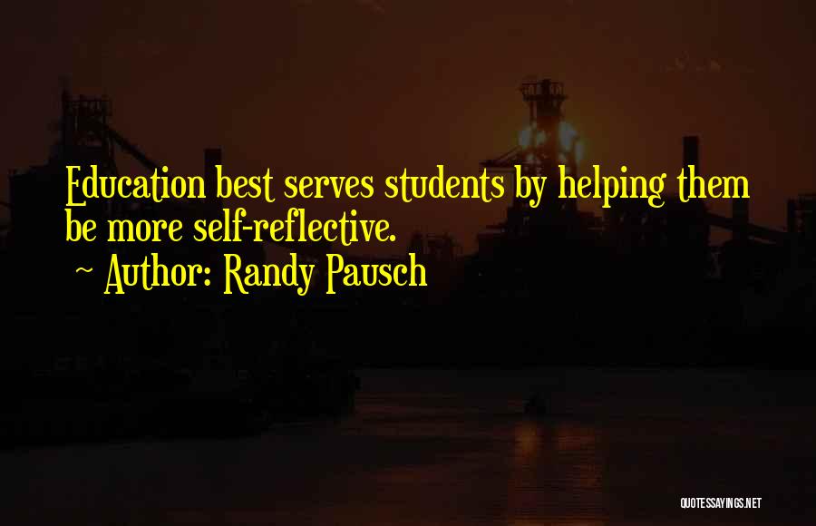 Helping Students Quotes By Randy Pausch