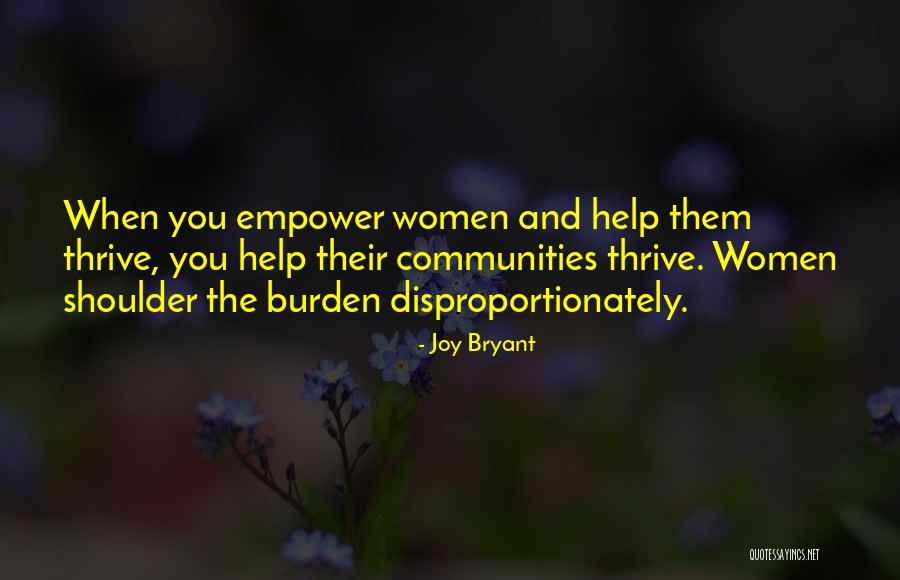 Helping The Community Quotes By Joy Bryant