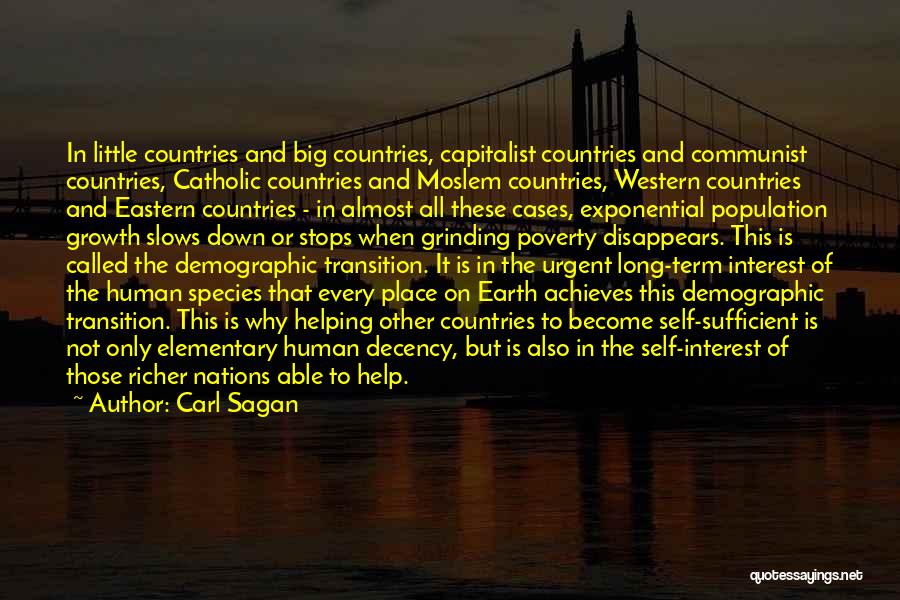 Helping The Earth Quotes By Carl Sagan