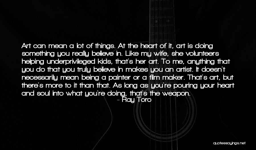 Helping The Underprivileged Quotes By Ray Toro Helping The Underprivileged Quotes By Ray Toro