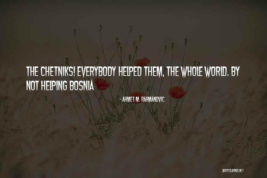 Helping The World Quotes By Ahmet M. Rahmanovic