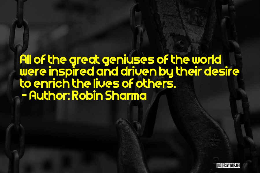 Helping The World Quotes By Robin Sharma