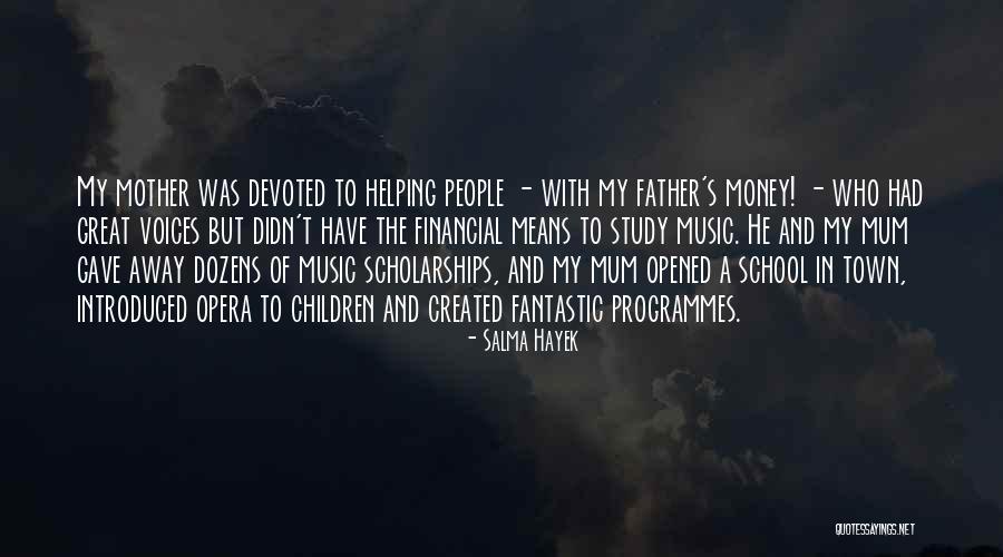 Helping With Money Quotes By Salma Hayek Helping With Money Quotes By Salma Hayek
