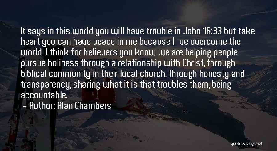 Helping Your Community Quotes By Alan Chambers